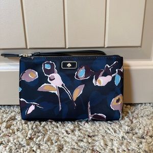 Kate Spade Dawn Paper Rose Medium Double Zip Wristlet New- No Tags
